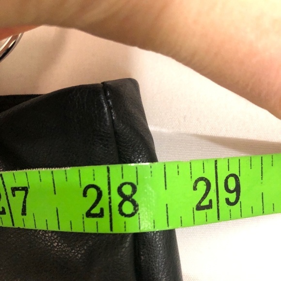 Womens Black Faux Leather Pants. Size 10. H&M. New with Tags. - Picture 3 of 7